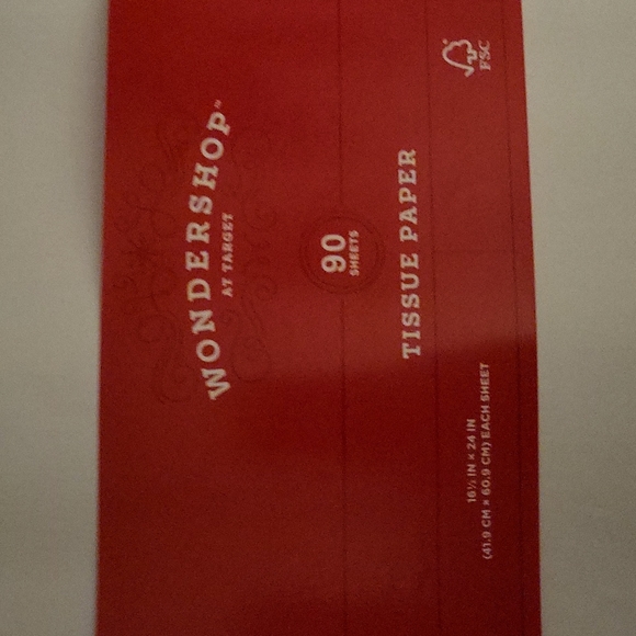 Wondershop 2 large packages white tissue paper 90 sheets per pack 16.5x2… - Picture 2 of 3